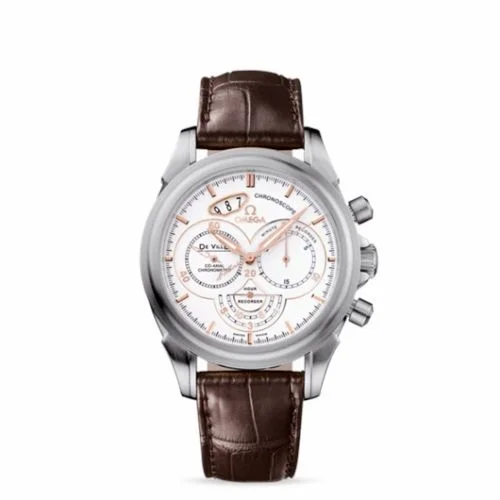 Omega De Ville Co-Axial 41 Chronoscope Stainless Steel / White / St Moritz 422.13.41.50.04.002 (42213415004002)